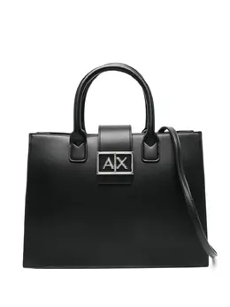 Armani Exchange logo-plaque tote bag 29294536