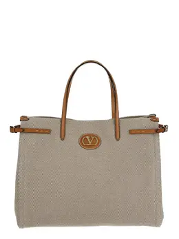 Valentino Garavani Antibes Medium Canvas Shopping Bag 6w2b0r18eztr2h