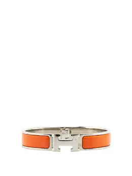 Hermes 20th Century Narrow Enamel Clic H Bracelet PM costume bracelet 29330242