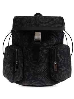 Versace рюкзак с узором Barocco, черный 10176491a14277 | черный