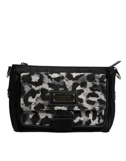 Dolce & Gabbana Multicolor Leopard Jacquard Crossbody Bag bag4005