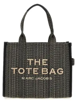 Marc Jacobs-The Monogram Jacquard Large Tote Tote Beige-Donna 51737256427860