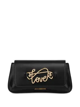 Love Moschino logo-plaque clutch 27693870