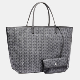 Goyard Grey Goyardine Coated Canvas and Leather Saint Louis GM Tote Bag 1121509