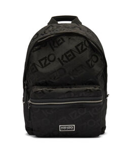 Рюкзак мужской Kenzo текстильный с логотипами, черный ke245m00003009900os | nero