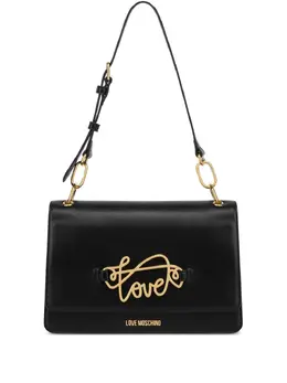 Love Moschino logo-plaque shoulder bag 27693874