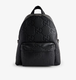 Большой кожаный рюкзак с монограммой gg Gucci, мультиколор r04420836 | blk/blk/blk/blk/blk