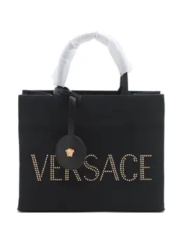Versace 2020-2024 logo canvas tote bag 29467421