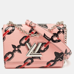 Louis Vuitton Pink Epi Leather Flower Twist Chain MM Bag 1120633