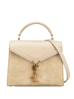 Saint Laurent 2020 Mini Suede and Calfskin Cassandra Top Handle Bag satchel 29524345