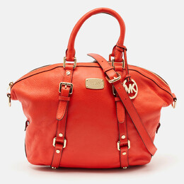 Michael Kors Red Leather Bedford Satchel 1120585