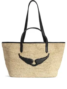 Zadig & Voltaire large Wings basket beach bag 26418972