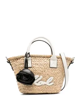 Karl Lagerfeld K/signature Small Raffia tote bag 28612605
