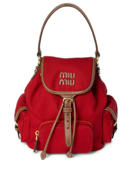 Рюкзак с логотипом Miu Miu, красный 5bz043vooo2ibq | красный
