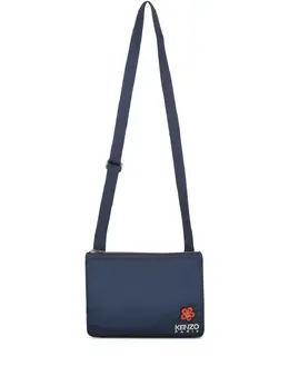Kenzo logo-patch shoulder bag 29385645