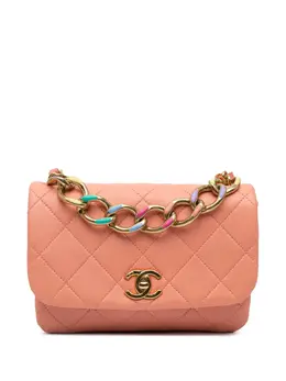 Chanel 2021-2024 Small Lambskin Color Match Flap satchel 29538799