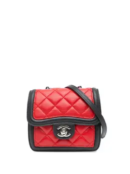 Chanel 2012-2013 Mini Square Lambskin Graphic Flap crossbody bag 29538935