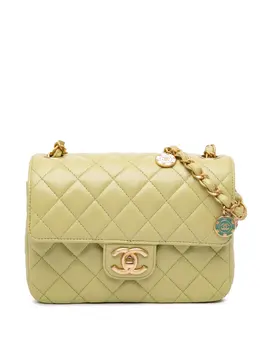 Chanel 2021-2024 Small Classic Lambskin Casino Royale Charms Single Flap crossbody bag 29541038