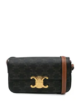Celine 2021 Triomphe Coated Canvas Claude shoulder bag 29547615