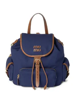 Рюкзак с логотипом Miu Miu, синий 28958448 | синий