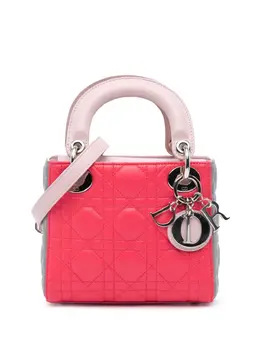 Christian Dior 2014 Mini Tricolor Lambskin Cannage Lady Dior satchel 29565409