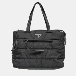 Prada Tessuto Black Nylon Bomber Tote Bag 1121612