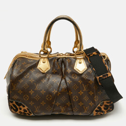 Louis Vuitton Monogram Canvas and Leopard Calf Hair Limited Edition Stephen Sprouse Bag 1123973