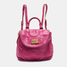 Marc Jacobs Pink Leather Classic Q Mariska Backpack 1124326