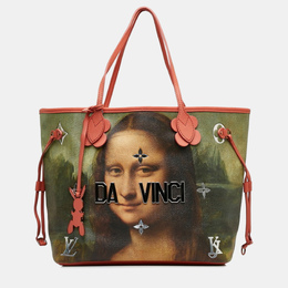 Louis Vuitton Pink Multicolor PVC Da Vinci Neverfull MM Tote Bag 1124368