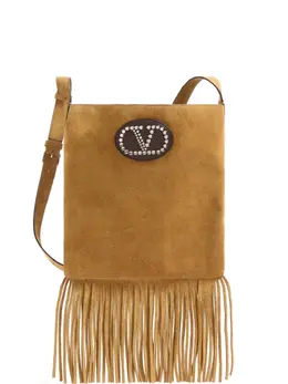 Valentino Garavani Nellcôte suede shoulder bag 25712557