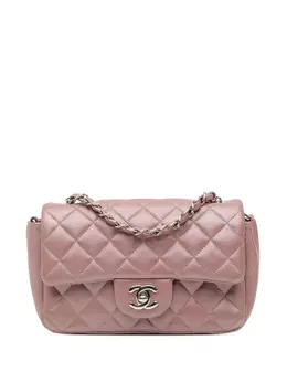 Chanel 2017-2018 Mini Rectangular Classic Iridescent Lambskin Single Flap crossbody bag 29576621
