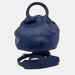 Loewe Navy Blue Leather Bounceback Small Bag 1125466