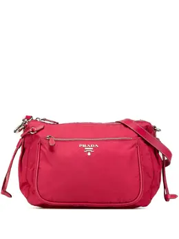 Prada 2013-2024 Saffiano Trimmed Tessuto Zip Top crossbody bag 29601370