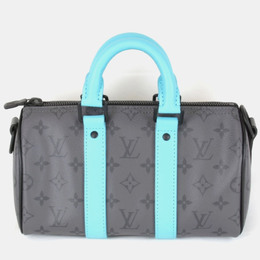 Louis Vuitton Turquoise Reverse Monogram Eclipse Keepall Bandouliere 25 Shoulder Bag 1124529