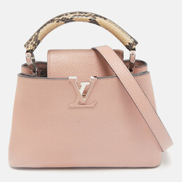 Louis Vuitton Magnolia Taurillon Leather and Python Capucines BB Bag 1126756