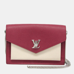 Louis Vuitton Light Beige Wine Pochette Lock Me Chain Shoulder Bag 1127009