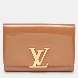 Louis Vuitton Rose Velours Vernis Leather Louise Clutch 1125629