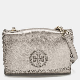 Tory Burch Metallic Leather Marion Shoulder Bag 1128282