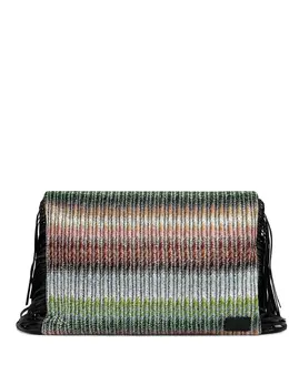 Missoni fringed ribbed clutch 29574114