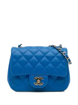 Chanel 2015-2016 Mini Square Classic Lambskin Single Flap crossbody bag 29626313