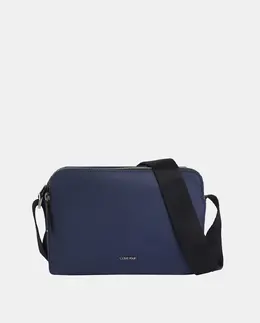 Мужская удлиненная поясная сумка с двумя карманами Calvin Klein, синий 8721107413471 | azul