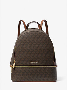 Средний рюкзак с фирменным логотипом Rhea Michael Kors, коричневый 35s5grab2b | brown