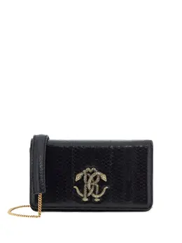 Roberto Cavalli Mirror Snake-plaque crossbody bag 25747618