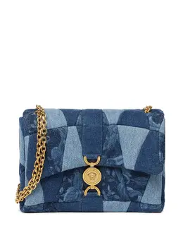 Versace Kleio denim quilted shoulder bag 28716000