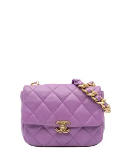 Chanel 2021-2024 Mini Quilted Lambskin Candy Chain Flap crossbody bag 29638056