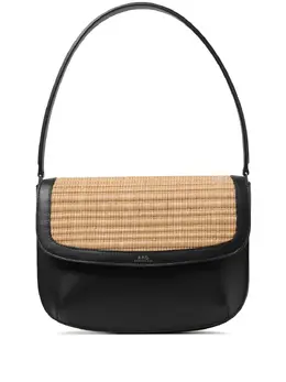 A.P.C. Sarah woven-panel shoulder bag 23097075