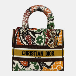 Christian Dior Brown Canvas Lady D-Lite Shoulder Bag 1128484
