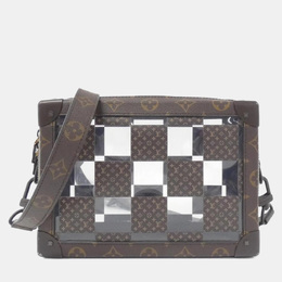 Louis Vuitton Brown Monogram Canvas Chess Slim Soft Trunk Shoulder Bag 1128495
