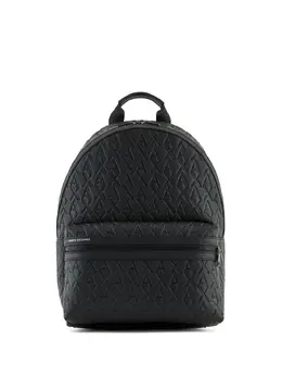 Armani Exchange monogram-debossed backpack 28292441