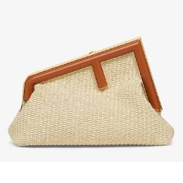 Fendi Textured Weave First Small Clutch Bag 8bp129-apg8-f1lmm